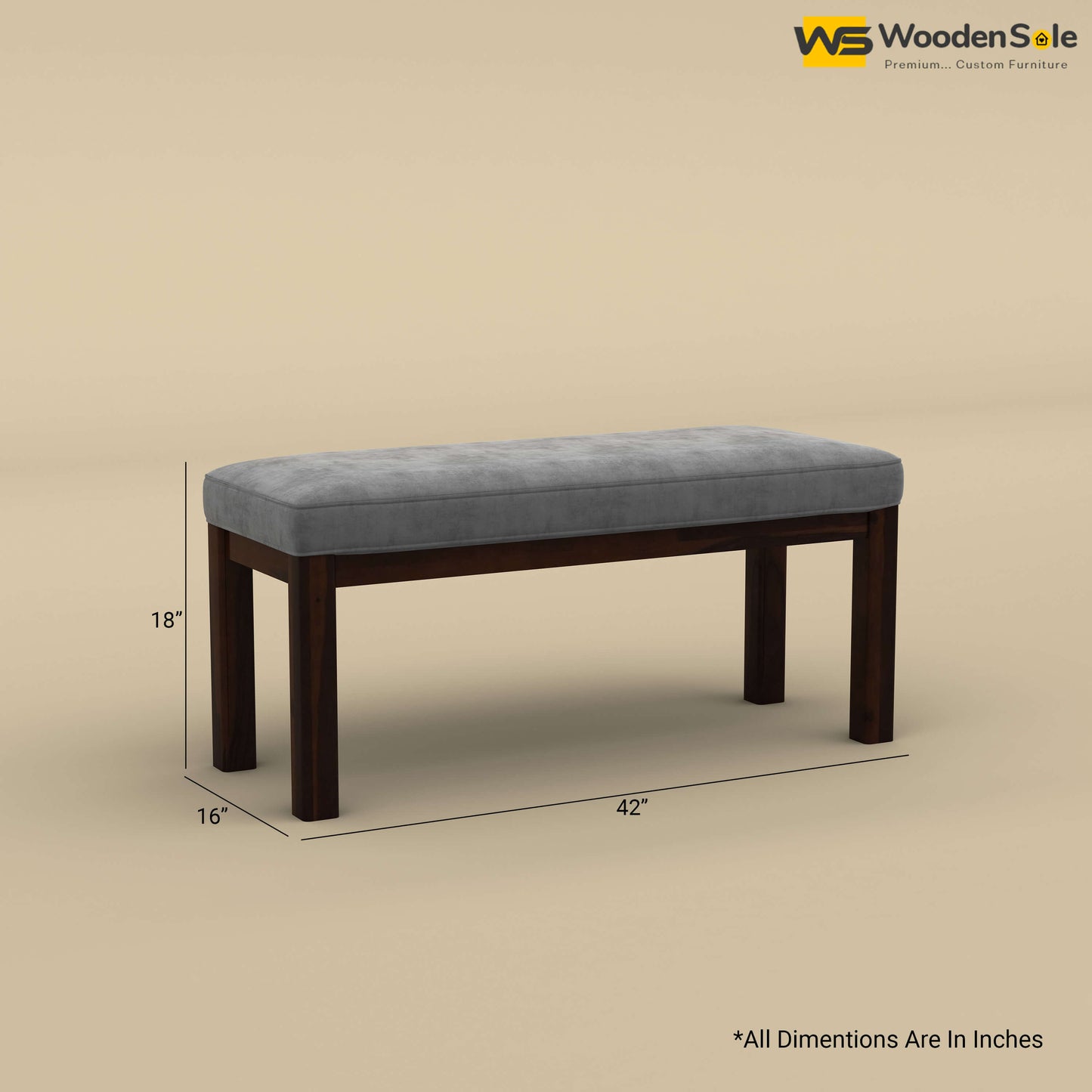 Ashley Bench (Walnut Finish)