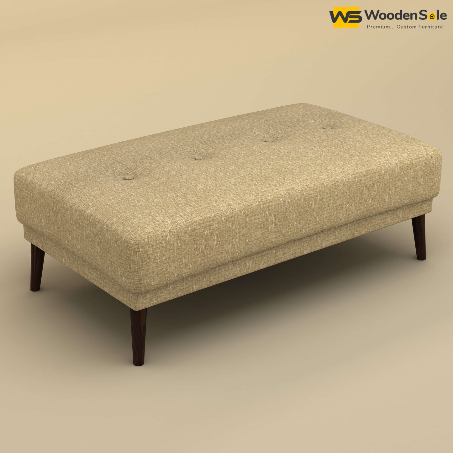 Daisy L Shape Sofa Cum Bed (Cotton, Faux Cream)