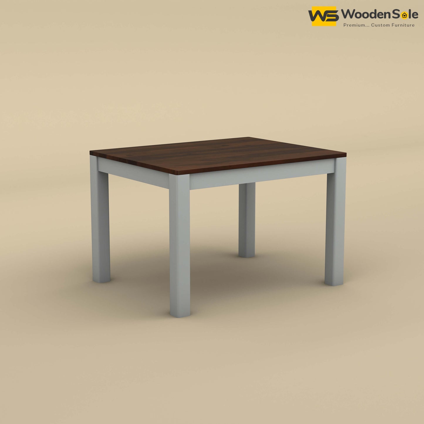 Ashley 4 Seater Dining Table (Walnut & Gray Finish)