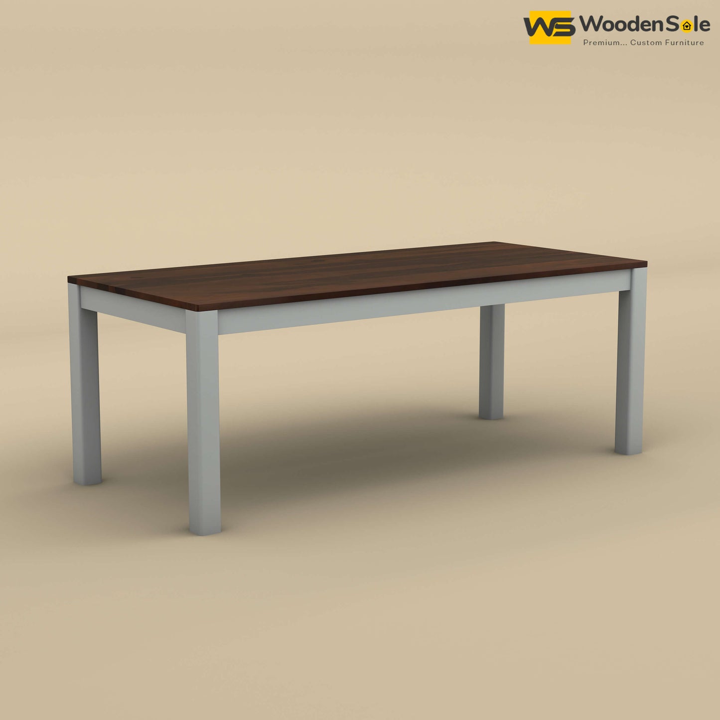 Ashley 8 Seater Dining Table Set (Walnut & Gray Finish)