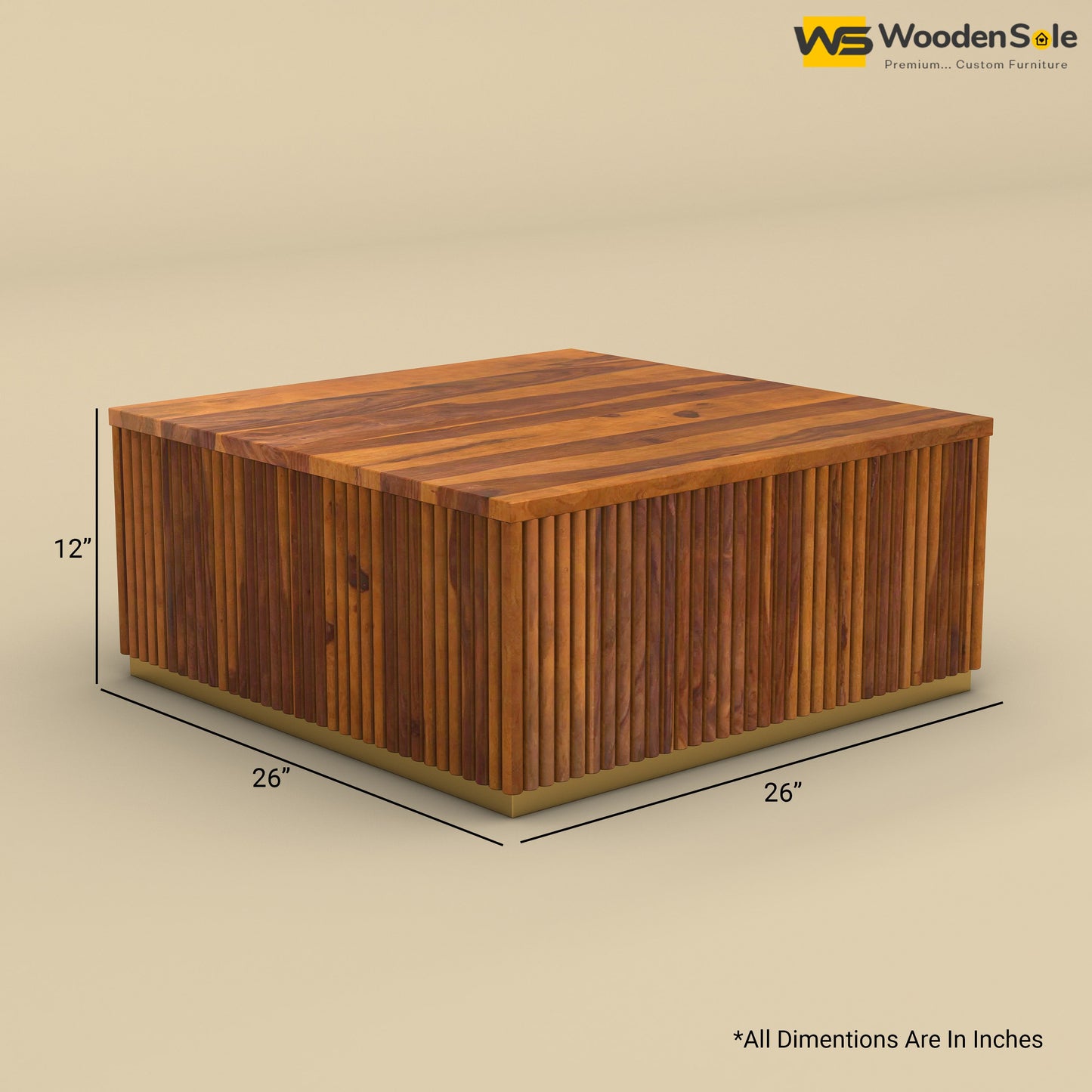 Indo Coffee Table (Honey Finish)
