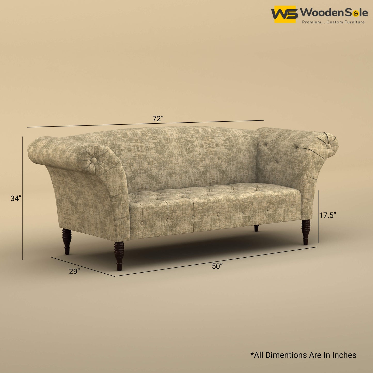 Leo Chaise Lounge (Cotton, Patchy Cream)