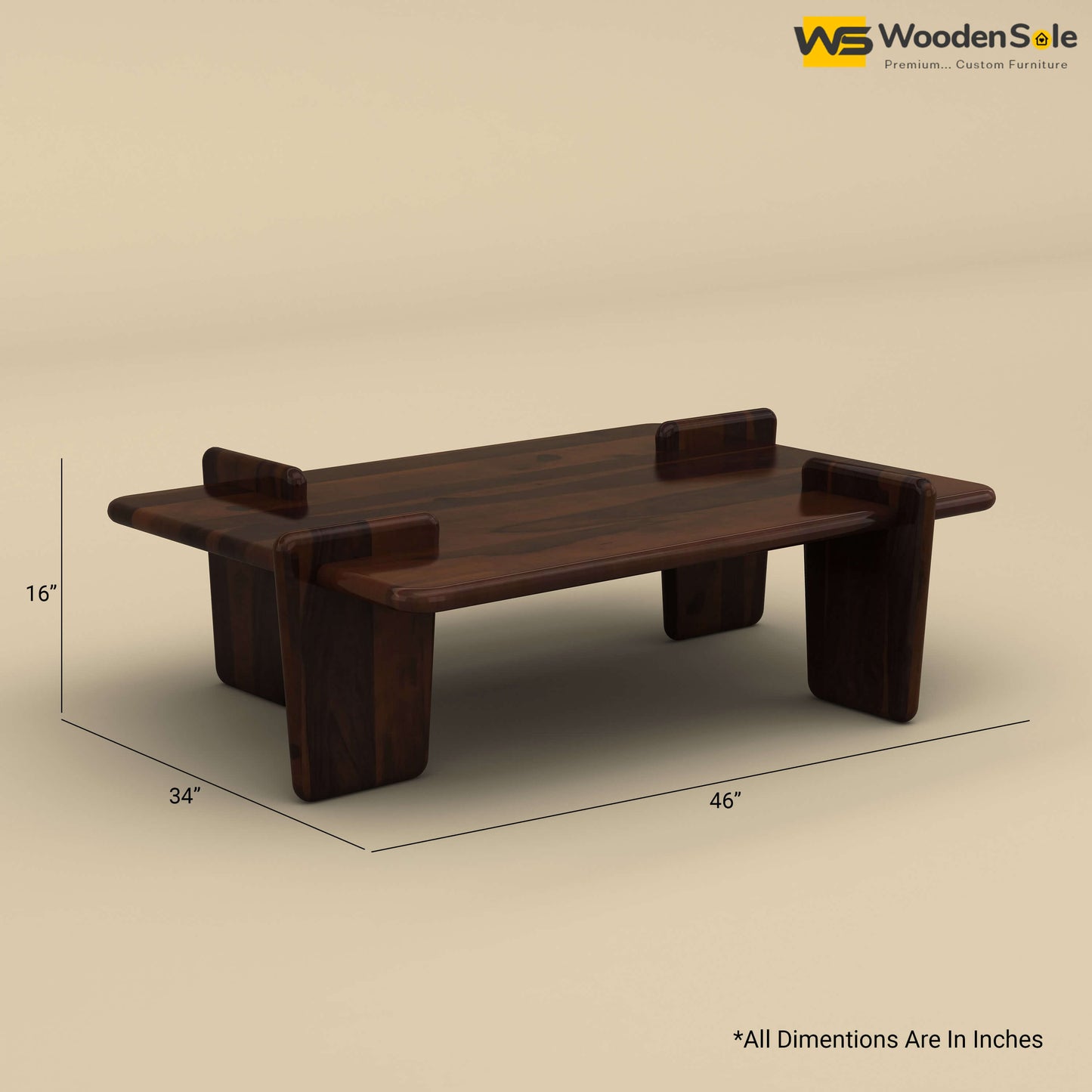 Wendy Coffee Table (Walnut Finish)