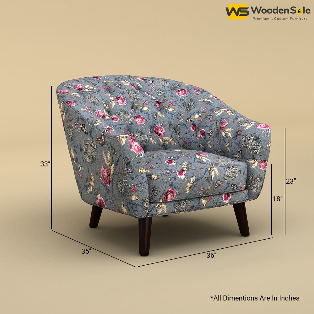 Verona Lounge Chair (Cotton, Floral Printed)
