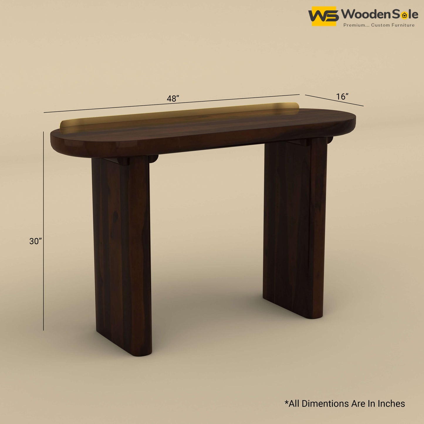 Emma Console Table (Walnut Finish)