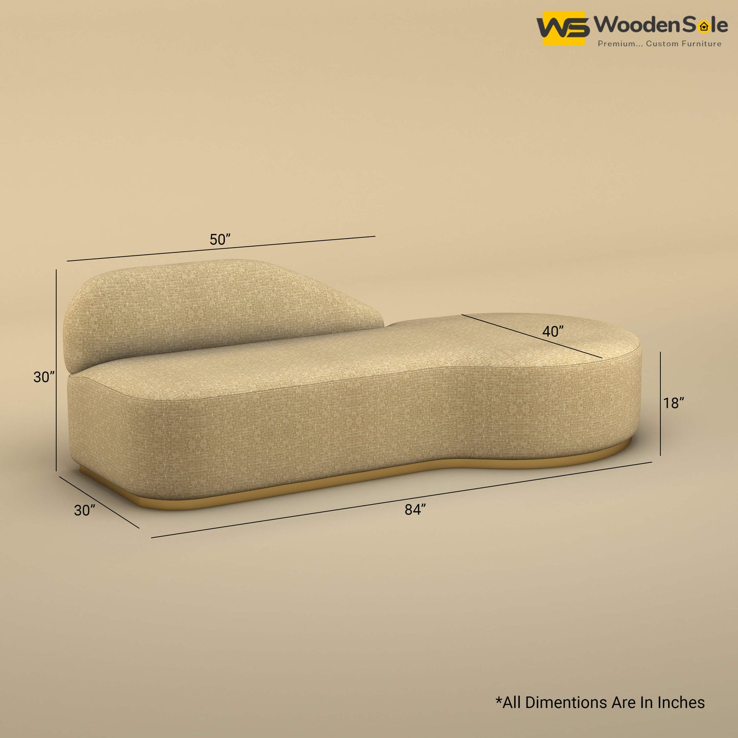 Pablo Premium Design Couch Sofa (Cotton, Faux Cream)