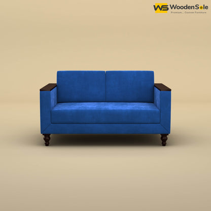 Tivoli 2 Seater Fabric Sofa (Velvet, Royal Blue)
