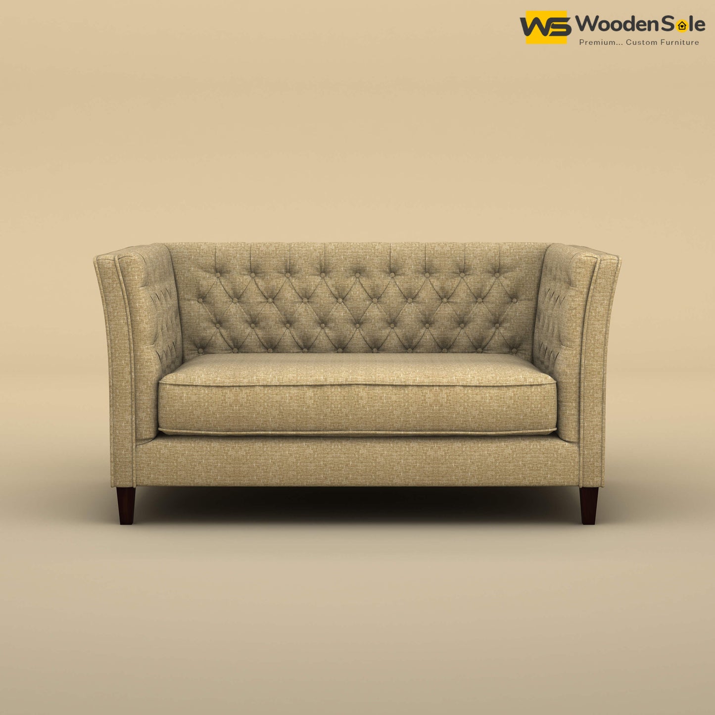 Divit Loveseat (Cotton, Faux Cream)