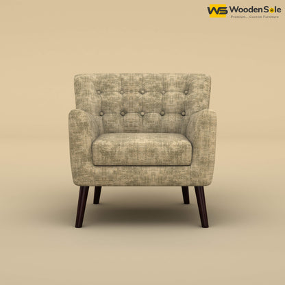 Figo Tufted Lounge Chair (Cotton, Patchy Cream)