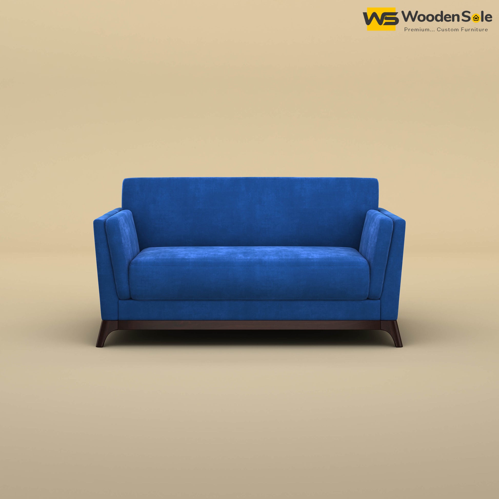 Bruno 2 Seater Sofa (Velvet, Royal Blue)