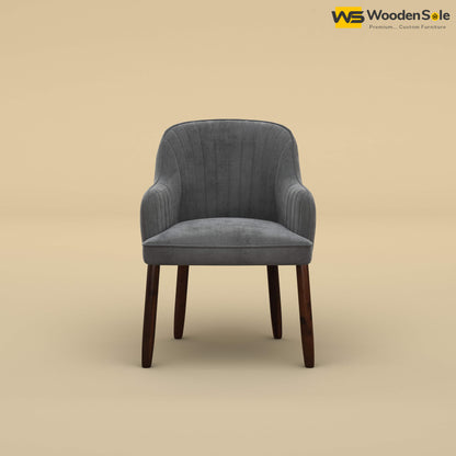 Madrid Dining Chair (Velvet, Charcoal Gray)
