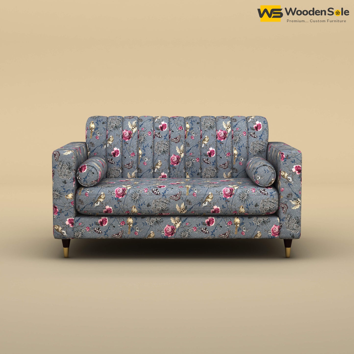 Sashwat Loveseat (Cotton, Floral Printed)