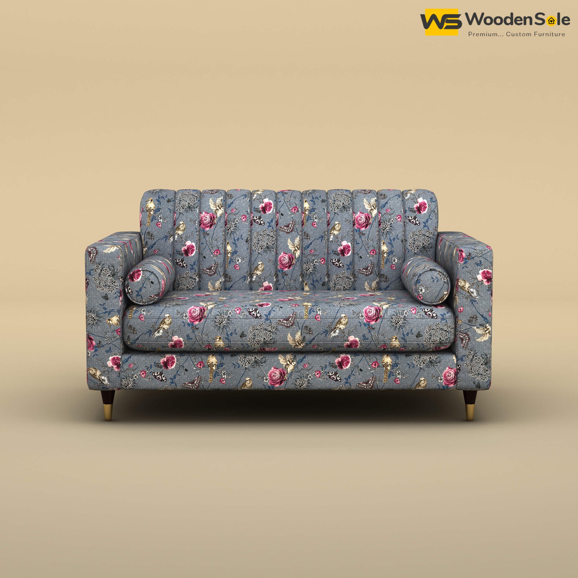Sashwat Loveseat (Cotton, Floral Printed)
