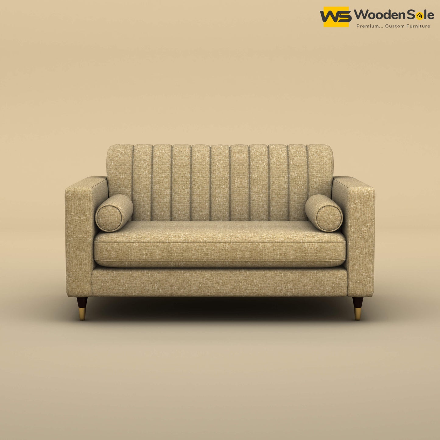 Sashwat Loveseat (Cotton, Faux Cream)