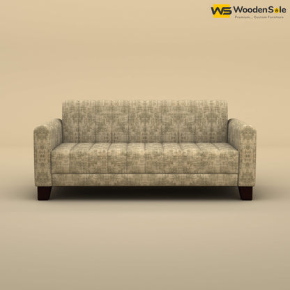 Furo 3 Seater Fabric Sofa (Cotton, Patchy Cream)