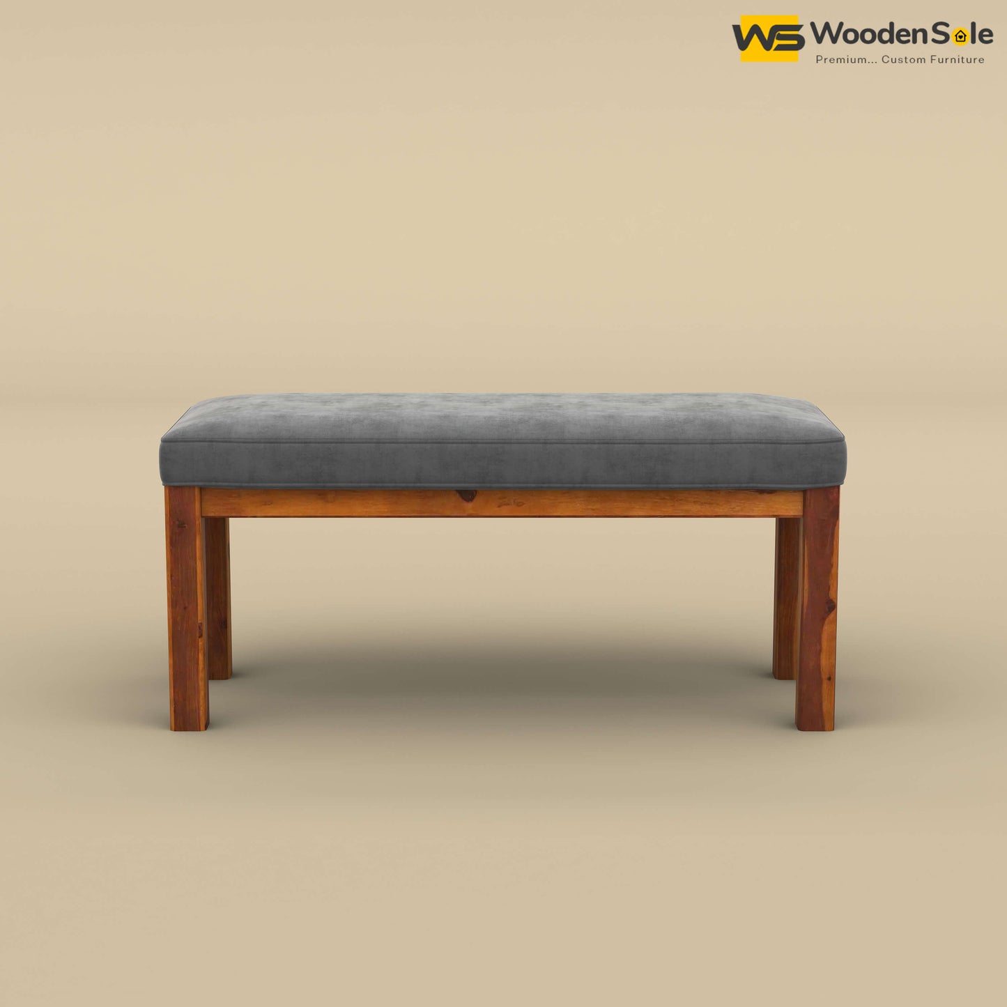 Ashley 6 Seater Dining Table Set with Bench (Honey Finish)