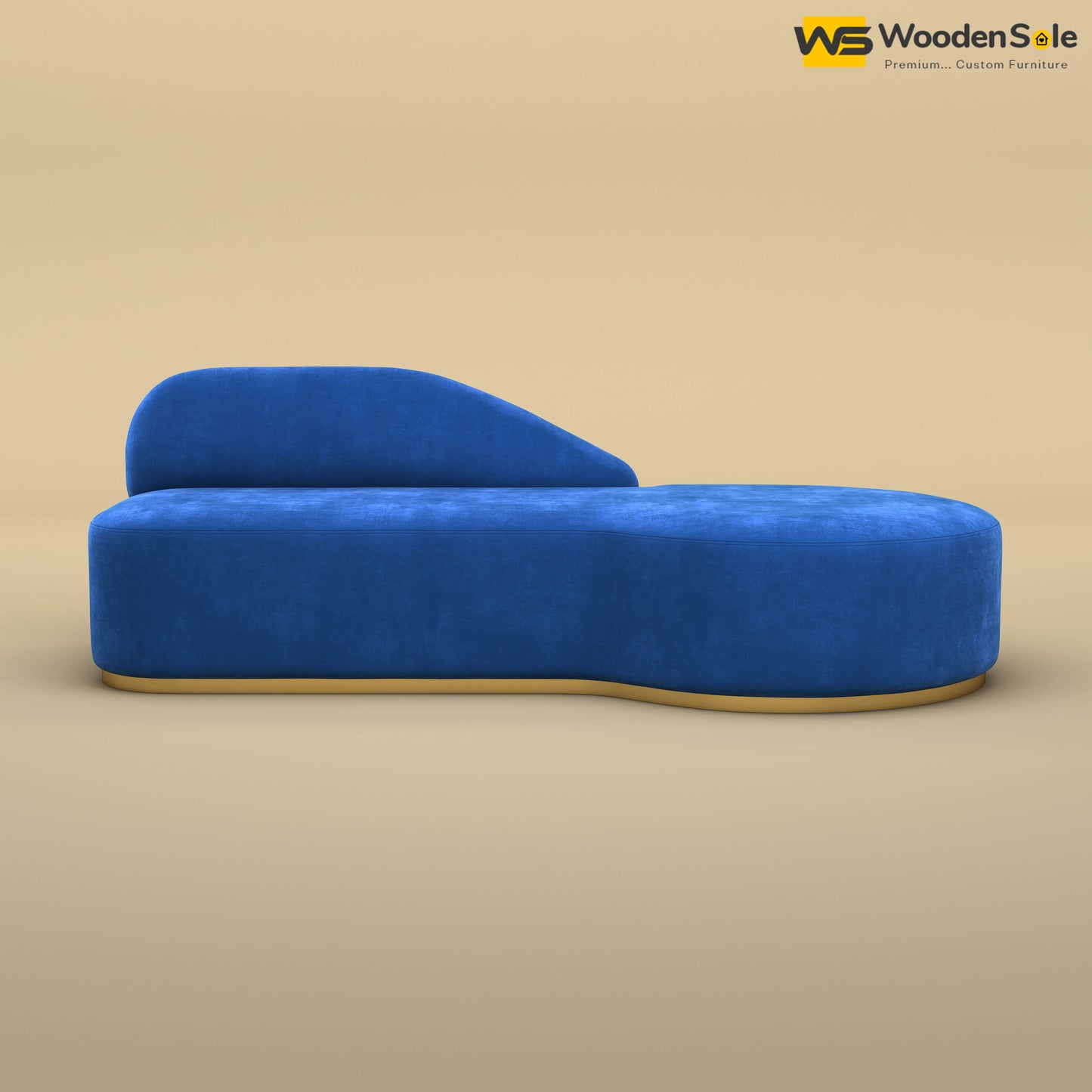 Pablo Premium Design Couch Sofa (Velvet, Royal Blue)