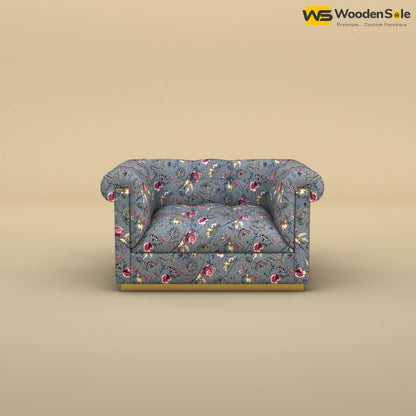 Morrison 1 Seater Fabric Sofa (Cotton, Floral Printed)