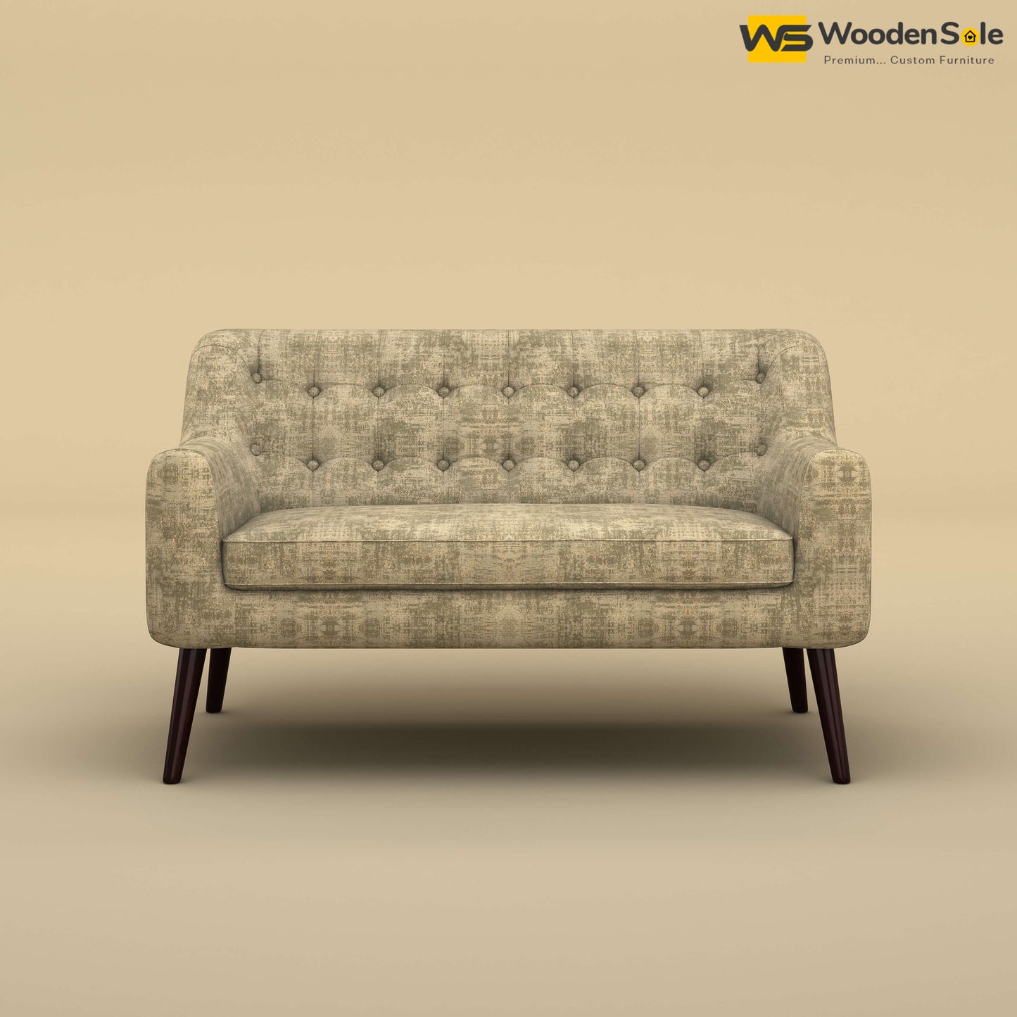 Viraj Loveseat Sofa (Cotton, Patchy Cream)