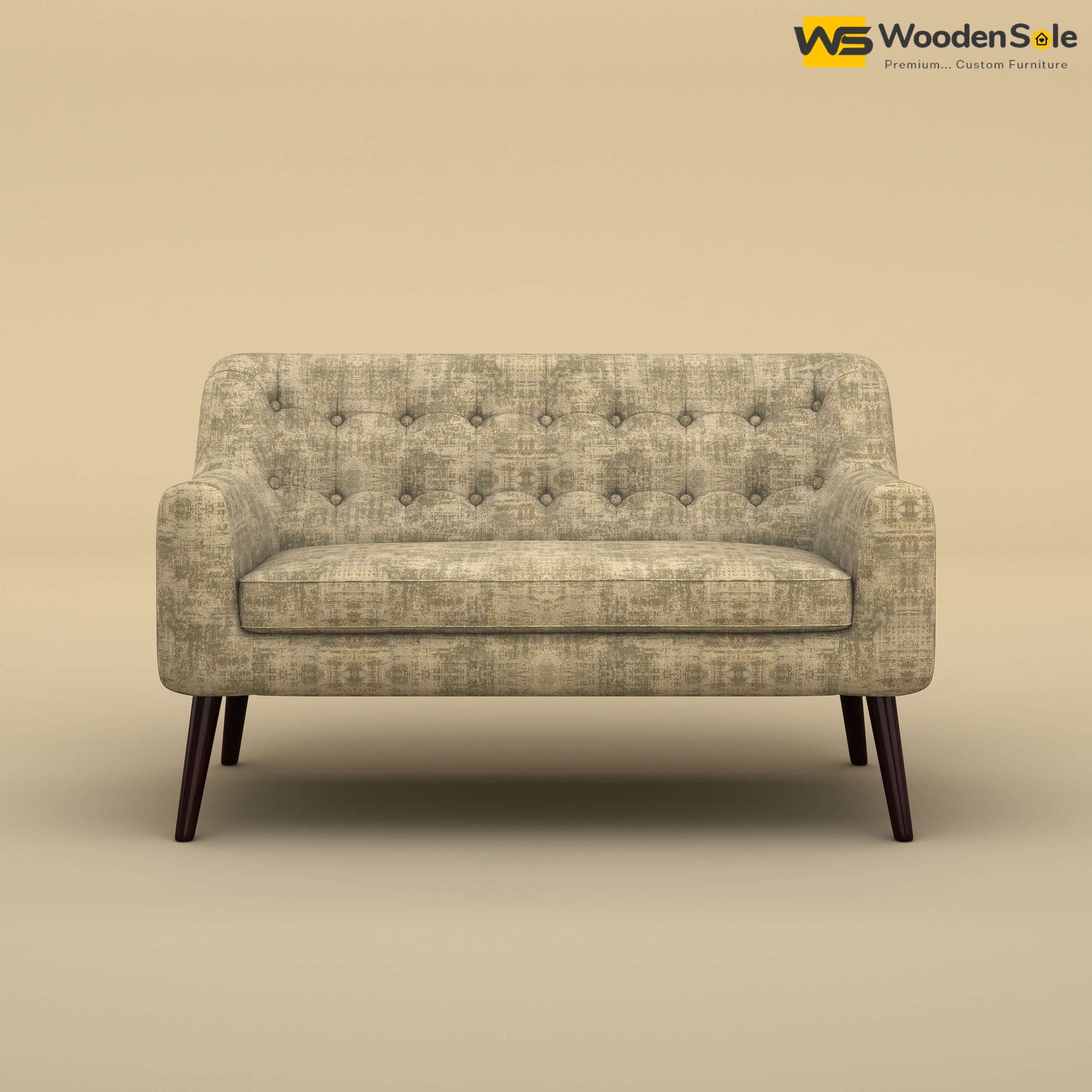 Viraj Loveseat Sofa (Cotton, Patchy Cream)