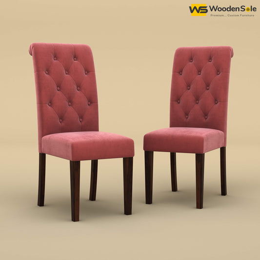 Elliot Dining Chairs - Set of 2 (Velvet, Pink)