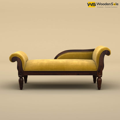 Virat Chaise Lounge (Velvet, Mustard Yellow)