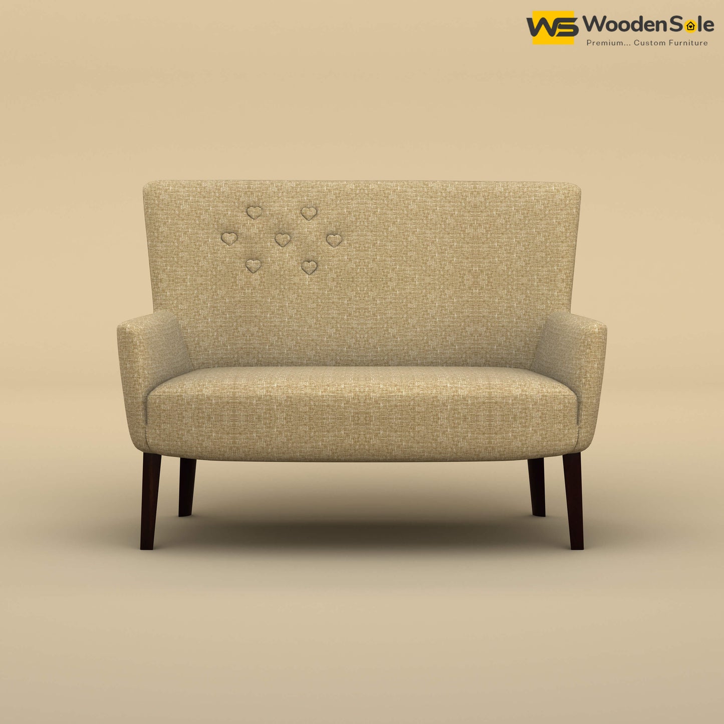 Dil Loveseat (Cotton, Faux Cream)