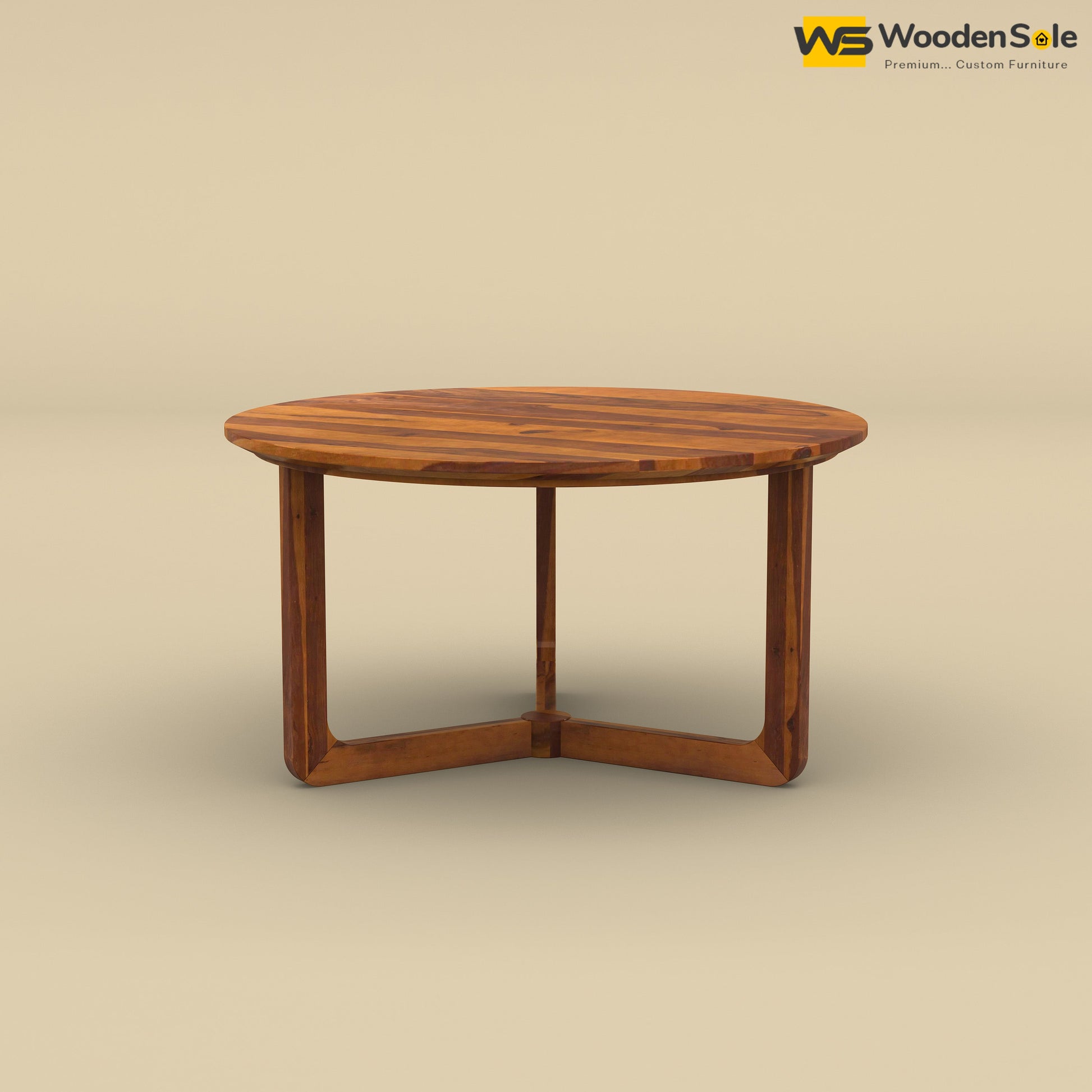 Trayo Round Coffee Table (Honey Finish)