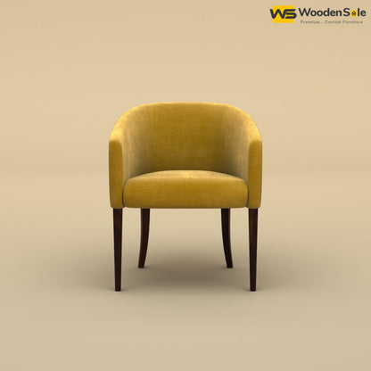 Florence Dining Chair (Velvet, Mustard Yellow)