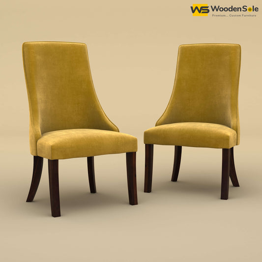 Dublin Dining Chairs - Set of 2 (Velvet, Mustard Yellow)