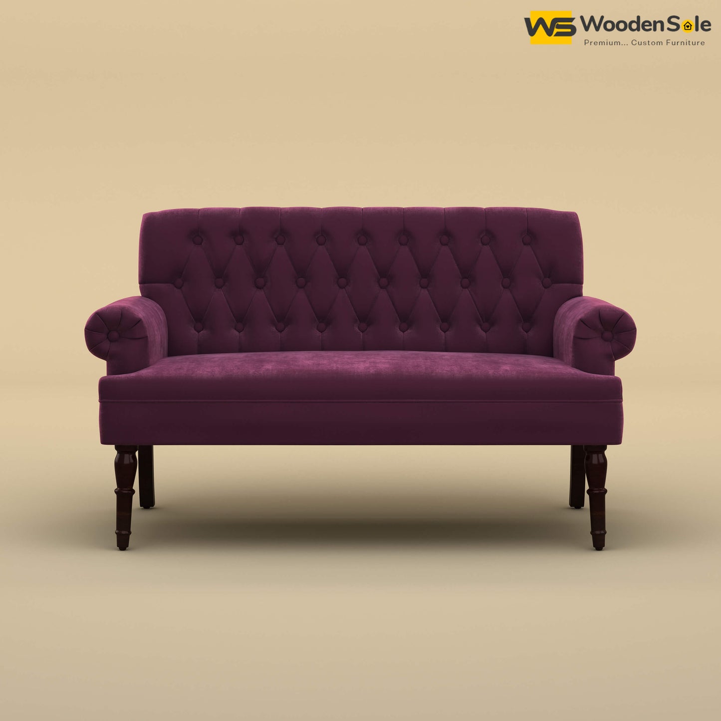 Chetas Love Chair (Velvet, Dark Purple)