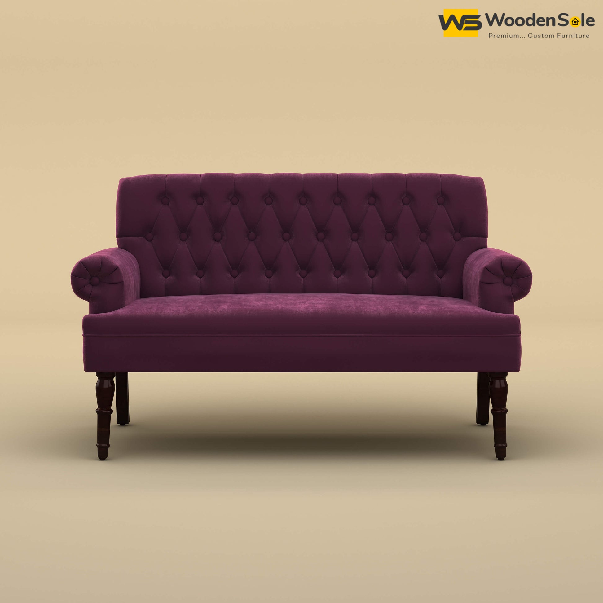 Chetas Love Chair (Velvet, Dark Purple)