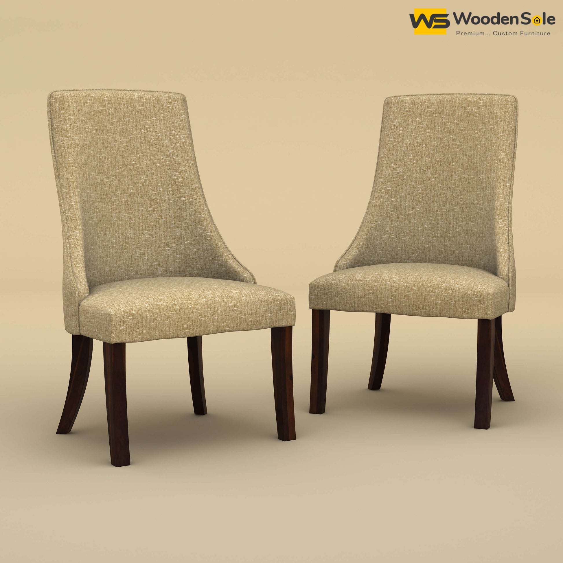 Dublin Dining Chairs - Set of 2 (Cotton, Faux Cream)