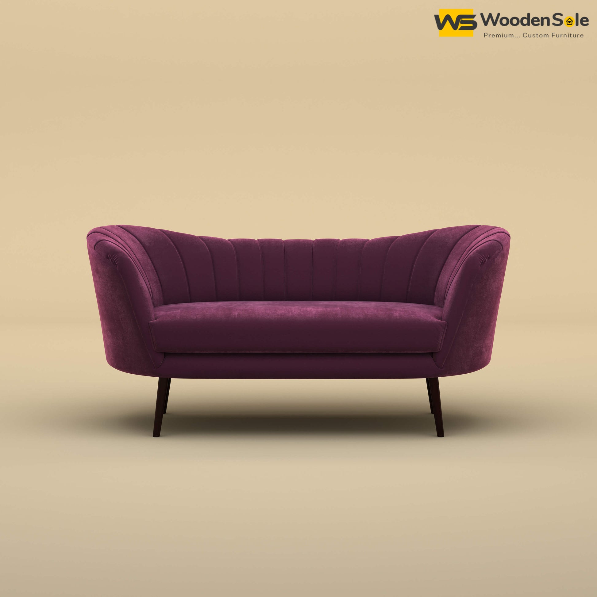 Kiara Chaise Lounge (Velvet, Dark Purple)