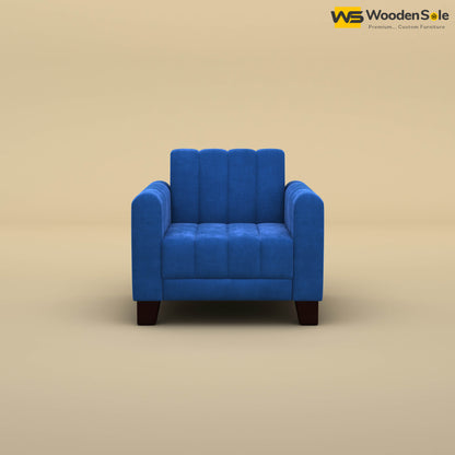 Furo 1 Seater Fabric Sofa (Velvet, Royal Blue)