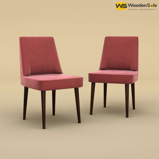 Hardik Dining Chairs - Set of 2 (Velvet, Pink)