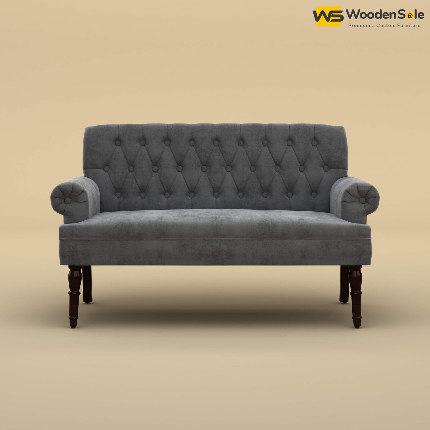 Chetas Love Chair (Velvet, Charcoal Gray)