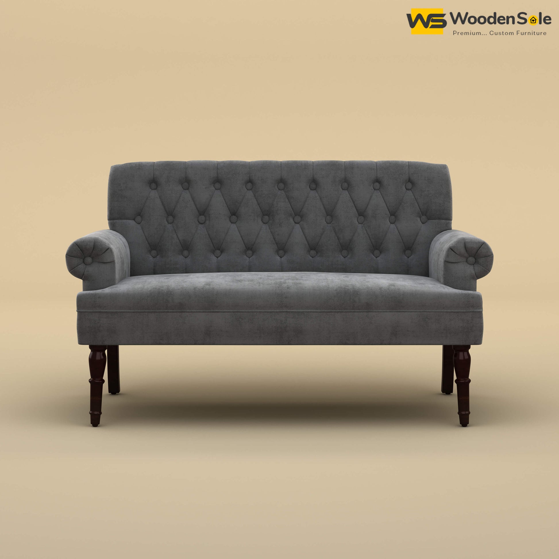 Chetas Love Chair (Velvet, Charcoal Gray)