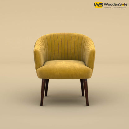 Parker Dining Chair (Velvet, Mustard Yellow)