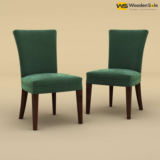 Bently Dining Chairs - Set of 2 (Velvet, Forest Green)