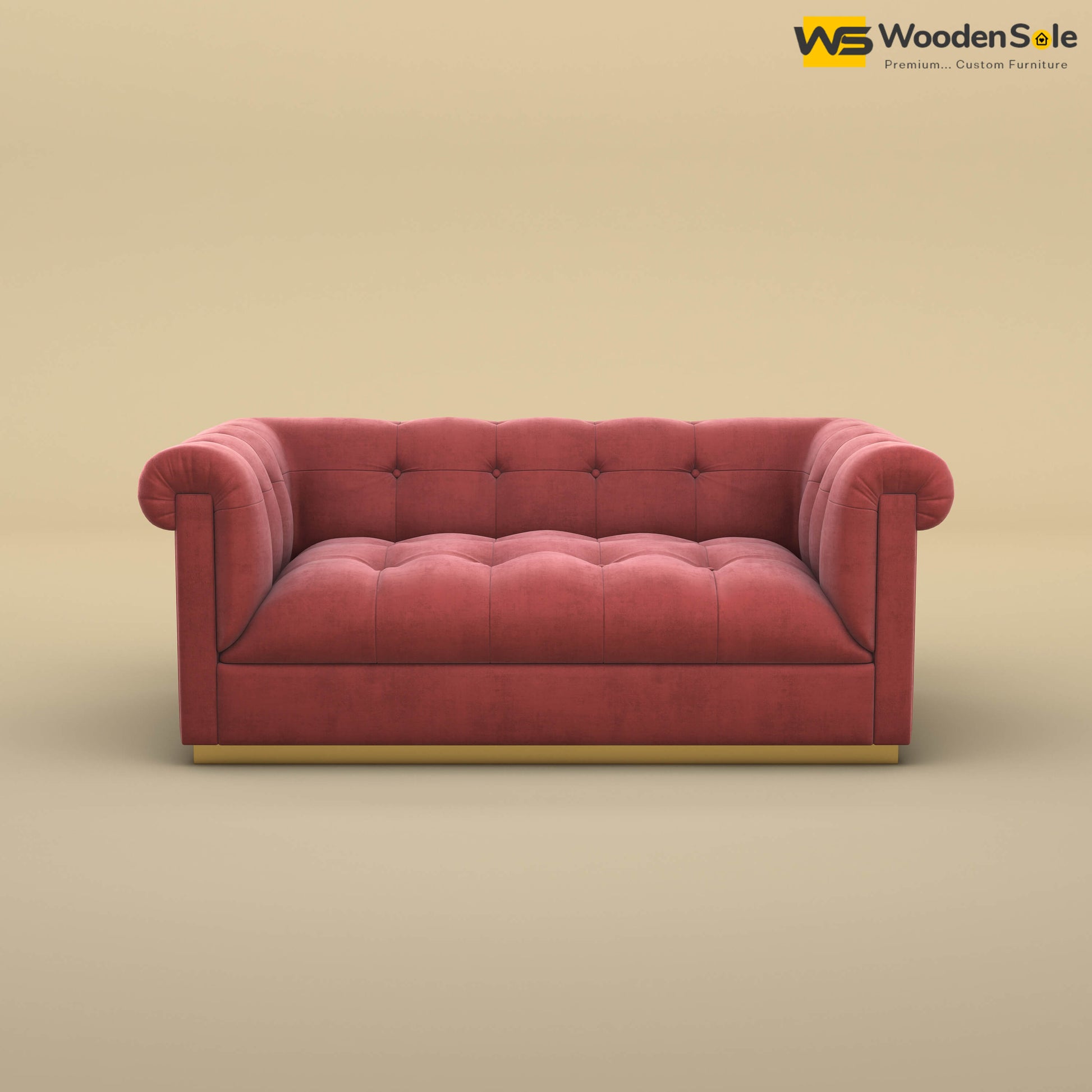 Morrison 2 Seater Fabric Sofa (Velvet, Pink)