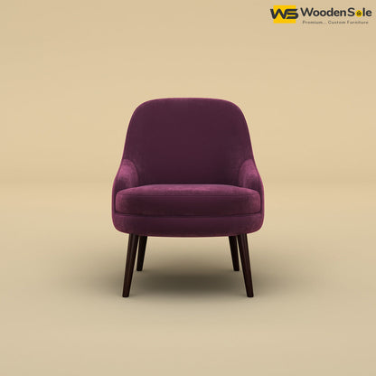 Lawson Lounge Chair (Velvet, Dark Purple)