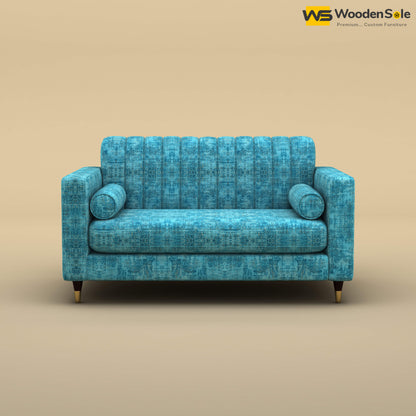 Sashwat Loveseat (Cotton, Teal Blue)