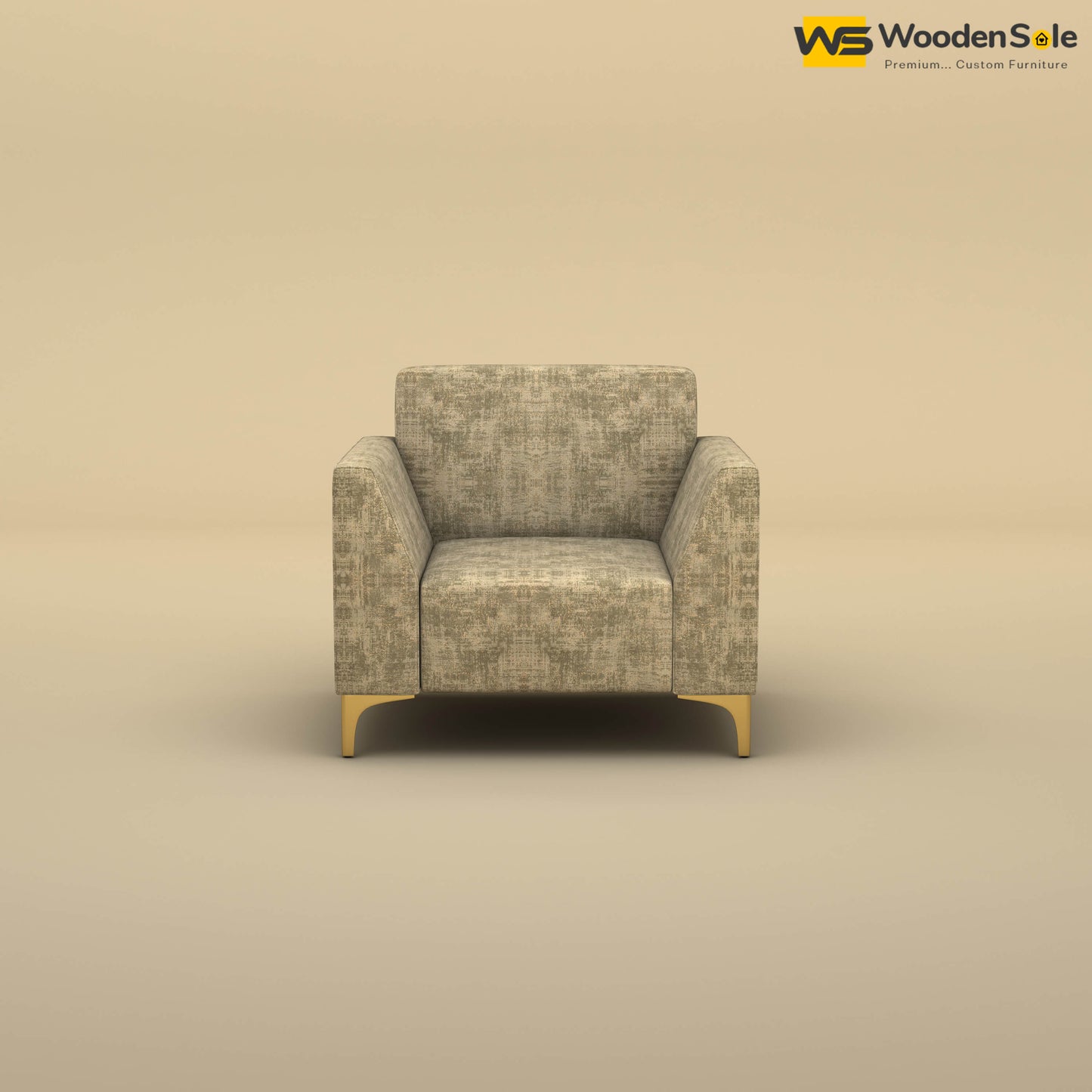 Nayobi 1 Seater Sofa (Cotton, Patchy Cream)