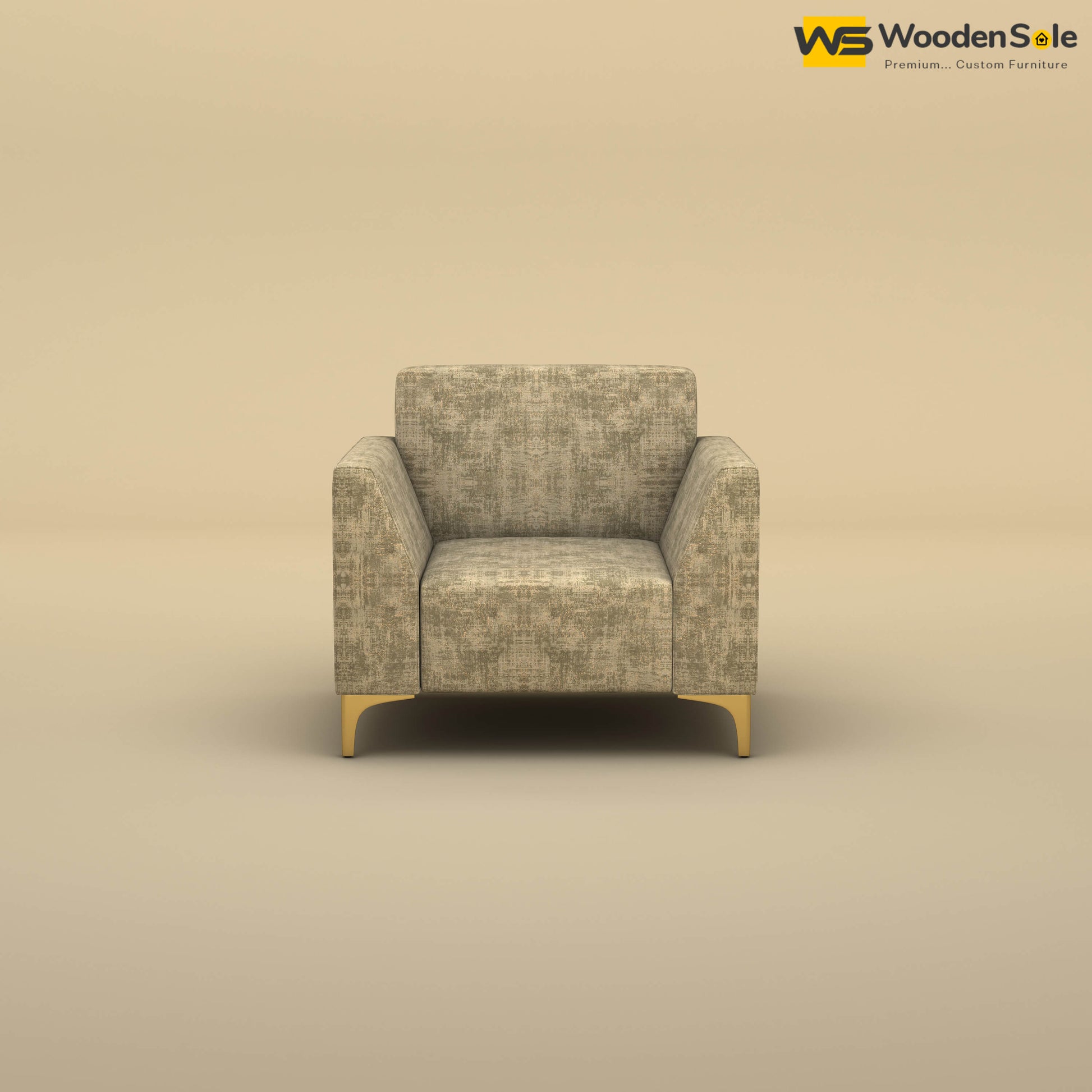 Nayobi 1 Seater Sofa (Cotton, Patchy Cream)