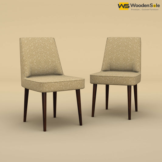 Hardik Dining Chairs - Set of 2 (Cotton, Faux Cream)