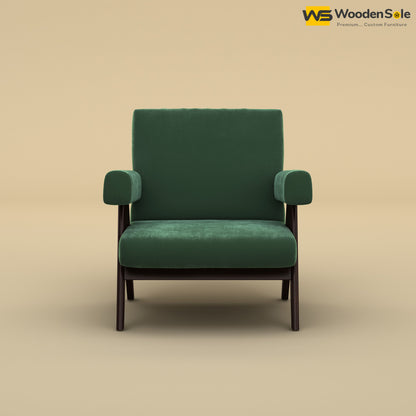 Capri Lounge Chair (Velvet, Forest Green)