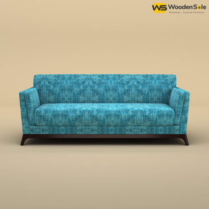 Bruno 3 Seater Sofa (Cotton, Teal Blue)