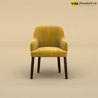 Madrid Dining Chair (Velvet, Mustard Yellow)