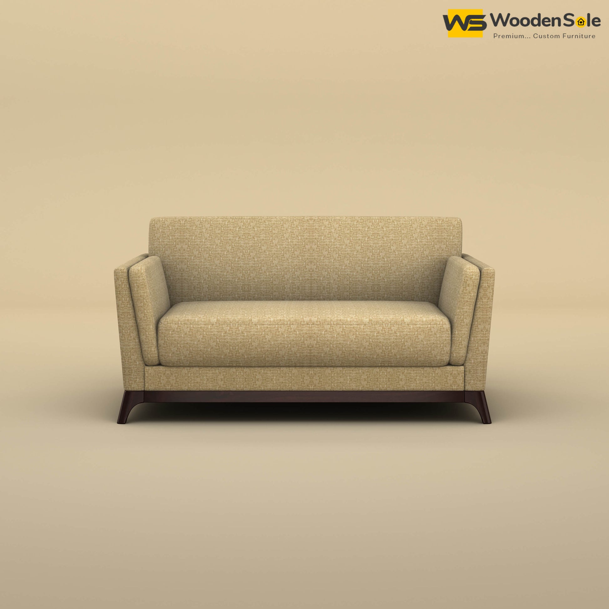 Bruno 2 Seater Sofa (Cotton, Faux Cream)